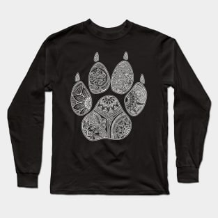 Pawprint Mandala Long Sleeve T-Shirt